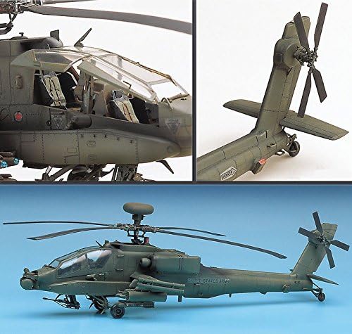WATER FANJOSE Ah-64A Apache Helicopter Plastic Model Kit 1/48 Scale Academy