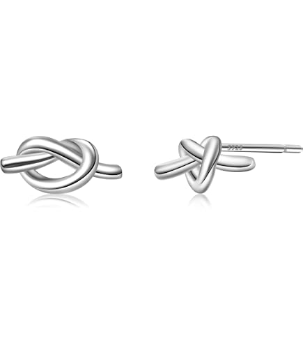 Amazon.com: Ross-Simons Italian Sterling Silver Love Knot Earrings