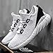 Hetohec Sport Baseball Shoes Knitted Fashion Outdoor Sneakers Lightweight Gym Athletic Shoe for Men Trail Workout(1266White46)