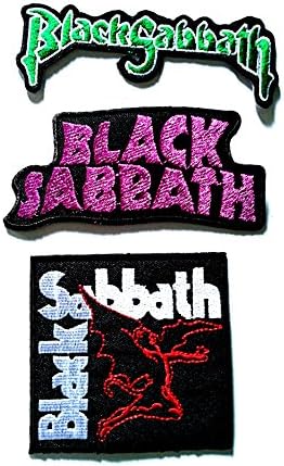 BLACK SABBATH Patch Sew Iron On Embroidered Rock Band Music Logo Heavy Metal New