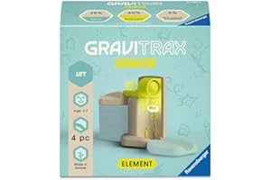 Ravensburger GraviTrax Junior Element Lift - Expandable Marble Run for Children, Marble Run Made of Renewable Materials with 