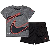 Nike Kids Boy's Dri-FIT Dropset Tee & Shorts Set