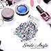 Smile Angel - Iridescent Cosmetic Glitter, Chunky Glitter Festival,Shining Makeup Glitter for Beauty Makeup Face Body Hair Nails