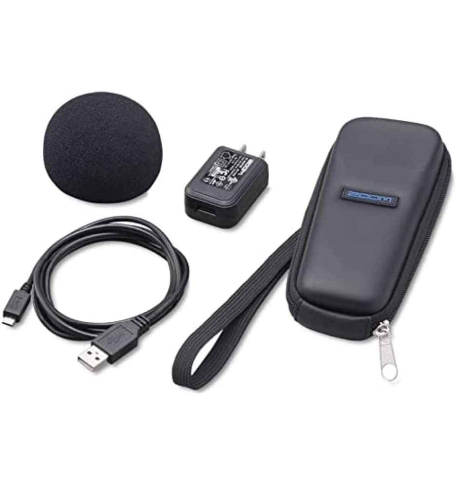 Zoom SPH-1n Accessory Pack for H1n Handy Recorder - Soft Shell Case, Windscreen, Power Adapter - Ideal for interviews, podcasts, and field recording, UK-Version