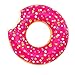 Play Platoon Jumbo Donut Pool Float - Gigantic Pink Donut Inflatable - Fun for The Beach or Pool, Includes Patch Kit