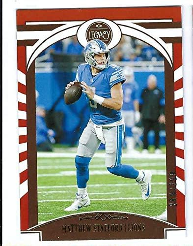MATTHEW STAFFORD 2020 Panini Legacy #74 RED PARALLEL Football Card #269 of only 299 Made MATTHEW STAFFORD 2020 Panini Legacy #74 RED PARALLEL Football Card #269 of only 299 Made