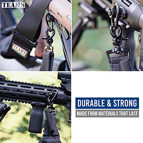 Easy Length Adjustment 2 Point Rifle Sling Fits Any Gun Strap, Hunting