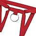 YiZYiF Men's Bandage Open Pouch G-string with Enhancing Strap (Metal Ring Red)