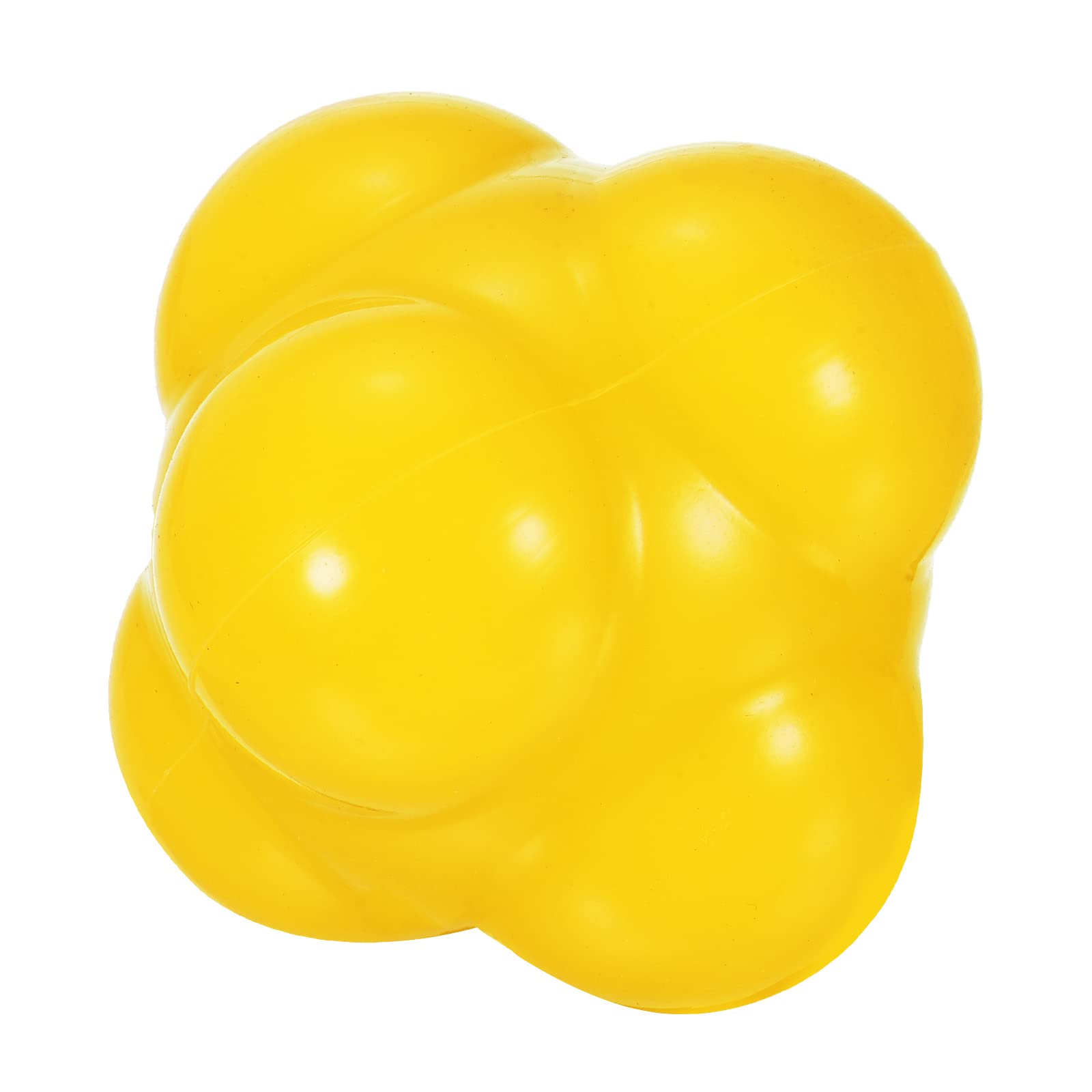 PATIKIL Reaction Ball, Agility Trainer, Silicone Bounce Balls, for Baseball Hand-Eye Coordination Reaction Speed Training, Yellow