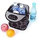 Neoprene Lunch Bag Insulated Lunch Tote Bags Boxes for Adults Men Children Kid Women by Cosfash(Black Line)