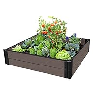 Frame It All 300001427 Weathered Wood Raised Garden Bed