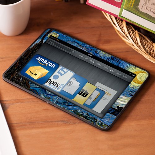 Kindle Fire HDX 7" Decal/Skin Kit, Starry Night, Van Gogh
