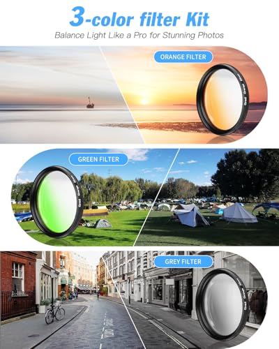 8K Digital Cameras for Photography, 64MP Vlogging Camera with 180°Flip Screen，2 Batteries, 32GB TF Card，16X Zoom, WiFi, 3 Color Filters,Microphone, Tripod, Wide & Macro Lens Kit (Black)