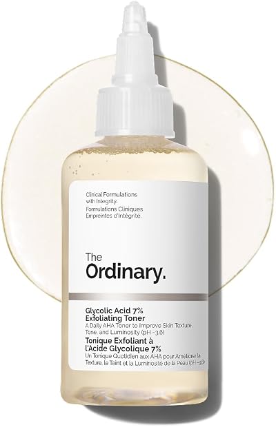 The Ordinary Glycolic Acid 7% Exfoliating Toner 100ml Brightening Smoothing