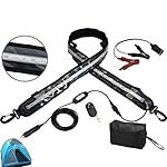 Camping Light LED 12V Dimmable Flexible Strip 23.6 inch 6000K IP67 Waterproof LED Strip Light for Tent Poles