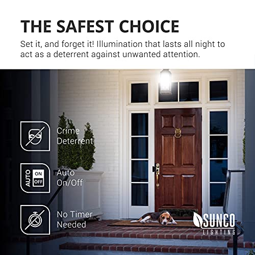 Sunco Lighting Dusk to Dawn Light Bulbs Outdoor Light Sensing Bulb