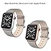 SWEES Leather Band Compatible for iWatch 38mm 40mm, Genuine Leather Replacement Strap Rose Gold Buckle Compatible iWatch Series 6 5 4 3 2 1 Sports & Edition Women And Men, Classic Gray