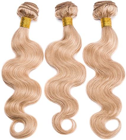 3 Bundles Body Wave Color 27 Blonde Human Hair Extensions (14" 16" 18")