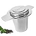 Teablee Tea Strainer for Loose Leaf Tea - Large 304 Stainless Steel Extra-Fine Mesh Brew-in-Mug Basket - Helps Make Brewing Loose Tea Easy