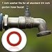 Tatuo 35 Packs Garden Hose Washer Rubber Heavy Duty Red Rubber Washer Fit All Standard 3/4 Inch Garden Hose Fittings