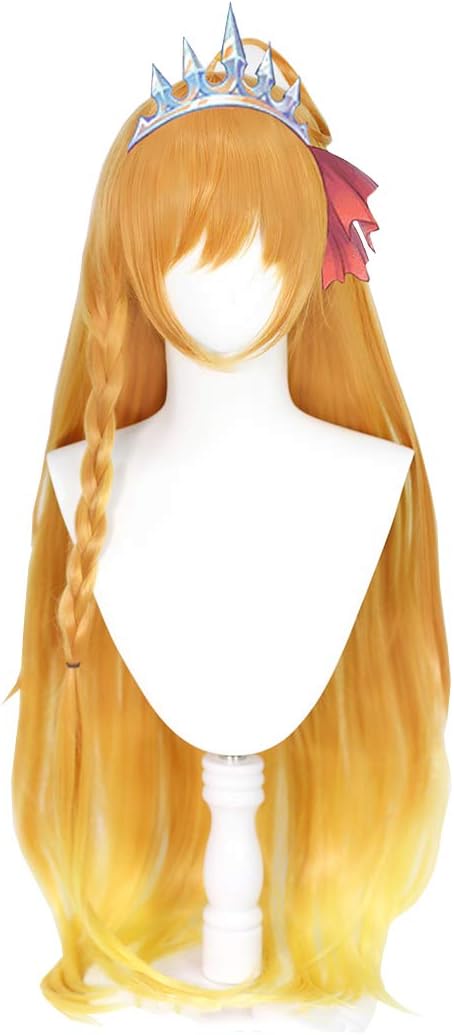 Amazon コスプレウィッグ ネット付き オレンジグラデーション ペコリーヌ ぺこりーぬ 耐熱 ウィッグ かつら Wig コスプレ 仮装 通販