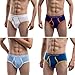 Eternal Century Men's 4-Pack Cotton Stretch Briefs With Fly Assorted Medium