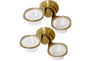 ABUSTLE PIG 2 Pack Reptile Feeder Gecko Lizard Feeding Cup with Suction Cup, Reptile Food Water Feeder Dish with 6 pcs Cups for Geckos,Chameleon Lizard (Double)