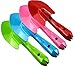 Annymall Metal Garden Mini Round Shovel Set, Flower Soil Planting Digging Transplanting Miniature Planting Succulent Indoor Outdoor Care Tools - Best Gardening Gift for Teens, Women, Men (4 Pieces)