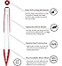 CHEFNENO Silicone Tongs Stainless Steel Kitchen Tongs with Silicone Tips Set of Four - 7, 9, 12, and 14 Inch Non Stick Silicone Tongs for Cooking Grilling Barbecue BBQ and Serving Salad, 4 Pack