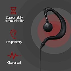 BAOFENG Walkie Talkie Earpiece with Mic 2 Pin K