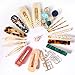 20Pcs Pearl Hair Clips - BEBEEPOO Fashion Korean Style Pearls Hair Barrettes Sweet Artificial Macaron Acrylic Resin Barrettes Hairpins for Women,Ladies and Girls Headwear Styling Tools Hair Accessorie