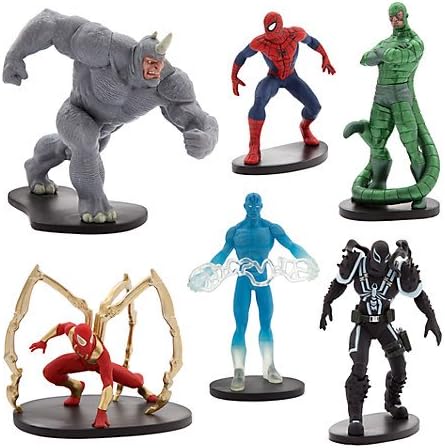 Amazon Co Jp スパイダーマン フィギュア6体セット Usディズニーストア 正規品 アメリカ限定 マーベル ホビー 通販