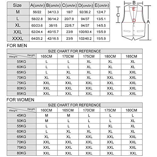 WELTEAYO Gilet Chauffant Electrique Femmes et Hommes, Chauds Gilet Chauffé Veste V-Neck Température Réglable USB Rechargeable, Hiver Chauffés Vêtements pour Ski, Randonnée, Pêche etc. (XL)