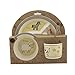 Beriwinkle Kids 5-Piece Meal Set, Durable Toddler Dinner Set, Eco-Friendly Bamboo Dishes, Food-Safe Feeding Set for Children, Boys and Girls