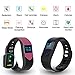 EIISON Fitness Tracker with Heart Rate monitor E3S Activity Watch Step Walking Sleep Counter Wireless Wristband Pedometer Exercise Tracking Sweatproof Sports Bracelet for Android and iOS … (Gray)