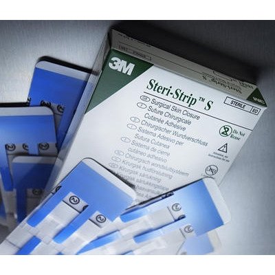 MCK18542000 - Skin Closure Strip Steri-Strip S 1-1/2 X 1-7/8 Inch Polyurethane Pads and Interlaced Polyester Filaments Reinforced Strip Translucent