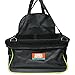 Animal Planet Puppy Booster Car Seat Cover for Small Dogs - Portable, Foldable, Collapsable Pet Car Carrier with Safety Leash - 12Lbs & Under - Black W. Green Trim