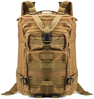 Military Tactical Assault Pack Backpack Army Molle Bug Out Bag Backpacks Large Rucksack for Outdoor Hiking Camping Trekking Hunting (Khaki, L)