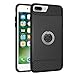 iPhone 7 Plus Case,IWAVION Hybrid Dual Layer Soft TPU and Hard Armor Rugged Heavy Duty Shockproof Anti-Scratch Case with 360 Degree Rotating Ring Grip kickstand for Apple iPhone 7 Plus 5.5