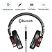 Proxelle Active Noise Cancelling Bluetooth Wireless Headphones Travel Over Ear Handsfree Microphone Bass Stereo Wired Headsets with Airplane Adapter for Work iPhone Android TV Serenity