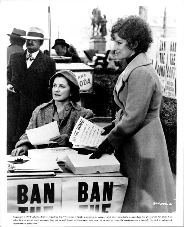 Photographs - The Way We Were 1973 8x10 photo Barbra Streisand Ban The Bomb rally