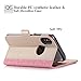 BeePole iPhone X Wallet Case, iPhone 10 Case with Card and Cash Slot - PU Leather Flip Case Cover for Apple 5.8