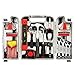 Yuanshikj Precision Tools General 53 Piece Tool Set Homeowner's Kit Toolbox Household Hand Plastic Storage Case Red Color