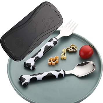 Amazon Com Aiyoo Toddler Forks And Spoon Silverware Set 18 8