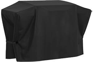 SHINESTAR Griddle Cover for Blackstone 28 Inch Griddle with Hood, 5483 Waterproof BBQ Cover with Double Straps, Lightweight & Fade Resistant, Black