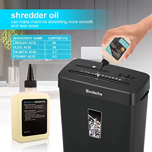 Shredder Oil Pack of 2 Paper Shredder Oil 240ML and 24 Pcs Shredder