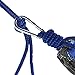 Double Parachute Hammock, Noza Tec Portable Lightweight Nylon Fabric Camping Hammock for Backpacking, Travel, Beach, Yard. Straps Included (Gray/Blue)