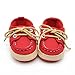 Voberry® Newborn Baby Boys' Premium Soft Sole Infant Prewalker Toddler Sneaker Shoes (6~12 Month, Red)