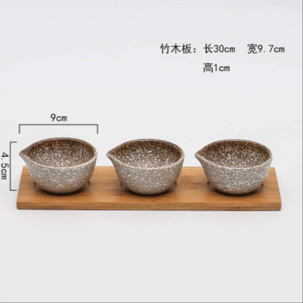 JHFIHOJ Vajilla Japanese Ceramic Tableware Fruit Platter Wooden ...