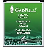 GadFull Battery for Samsung Galaxy S4 | Production Date 2017 | Corresponds to The Original EB-B600BE | Smartphone Model S4 i9500 &amp; LTE i9505 | Perfect as Replacement Battery